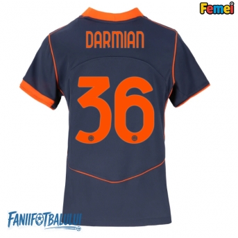 Inter Milan Matteo Darmian #36 Tricou Fotbal Replică 2025-26 Femei Treilea